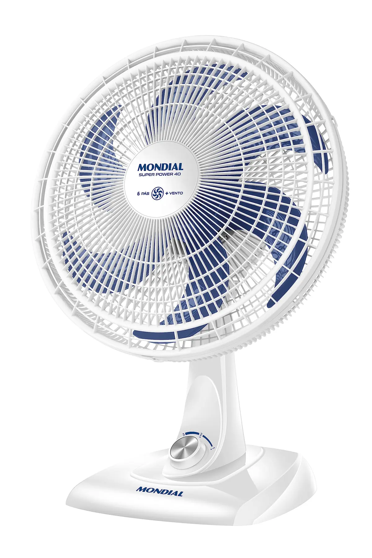 Ventilador de Mesa Mondial VSP-40-W Super Power 40CM Branco 110V - 1