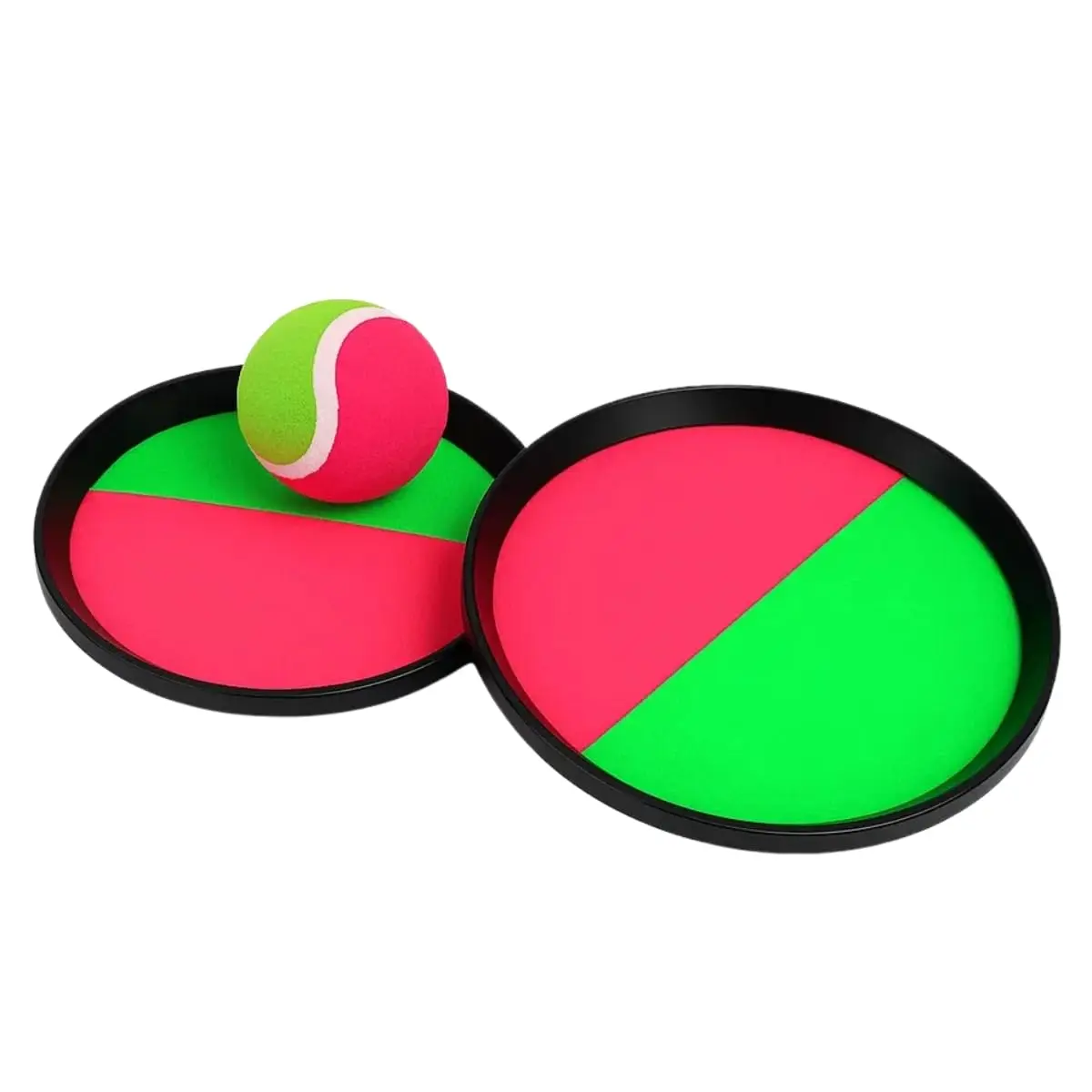 Kit 2 Raquetes de Velcro + Bola Que Gruda – Bateu Colou Brinquedo Esportivo Infantil/Adulto - TYDA