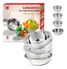 Kit 4 Tigelas Inox Anticorrosivas Epsilon - 1