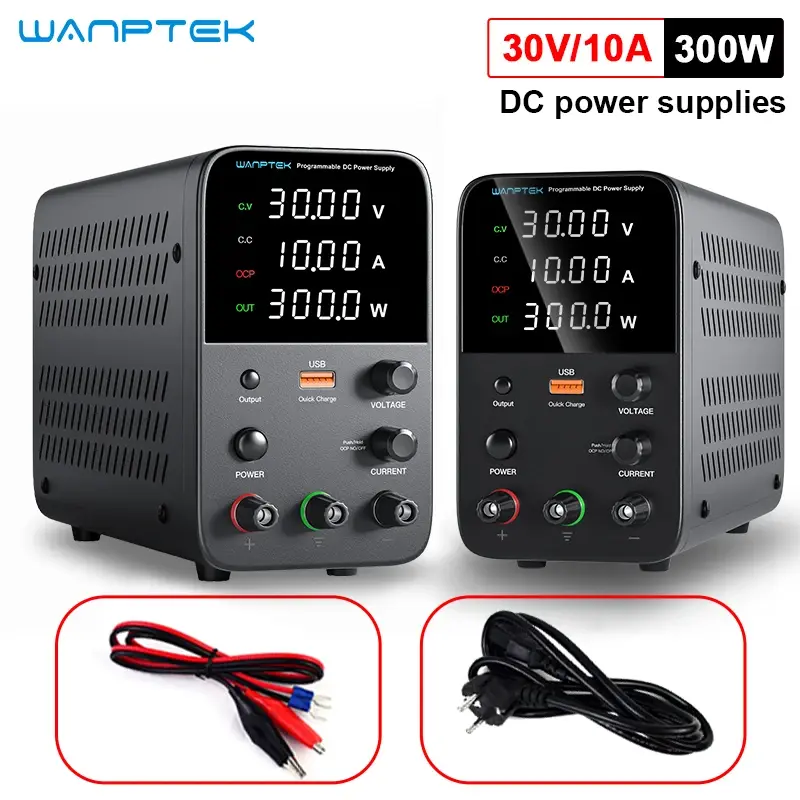 Wanptek fonte de alimentação dc programável wps3010h bancada de manutenção de laboratório 30v 10a regulador de corrente de tensão ac 220v 110v