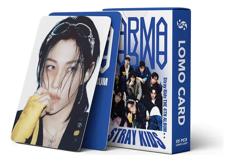Photocard Kpop Karma V6 Stray Kids C/ 55 Fotos Lomo Card
