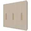 Guarda-Roupa Casal Bartira Genova com 6 Portas e 3 Gavetas - 236,7cm de largura - Areia