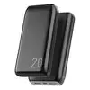 Power Bank 20000mAh Carregador Portátil, 2 USB-A (até 22.5W, PD) + 1 USB-C (até 20W, PD) + 1 Micro USB (até 18W), Carregamento Rápido, Pro – Preto - 1