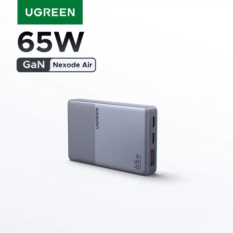 Carregador UGREEN Nexode Air 65W GaN Ultra Fino, com PD3.0, QC4.0 e PPS, para MacBook Pro/Air, Notebook, iPhone 18/16, Samsung S26, iPad e Tablet.7