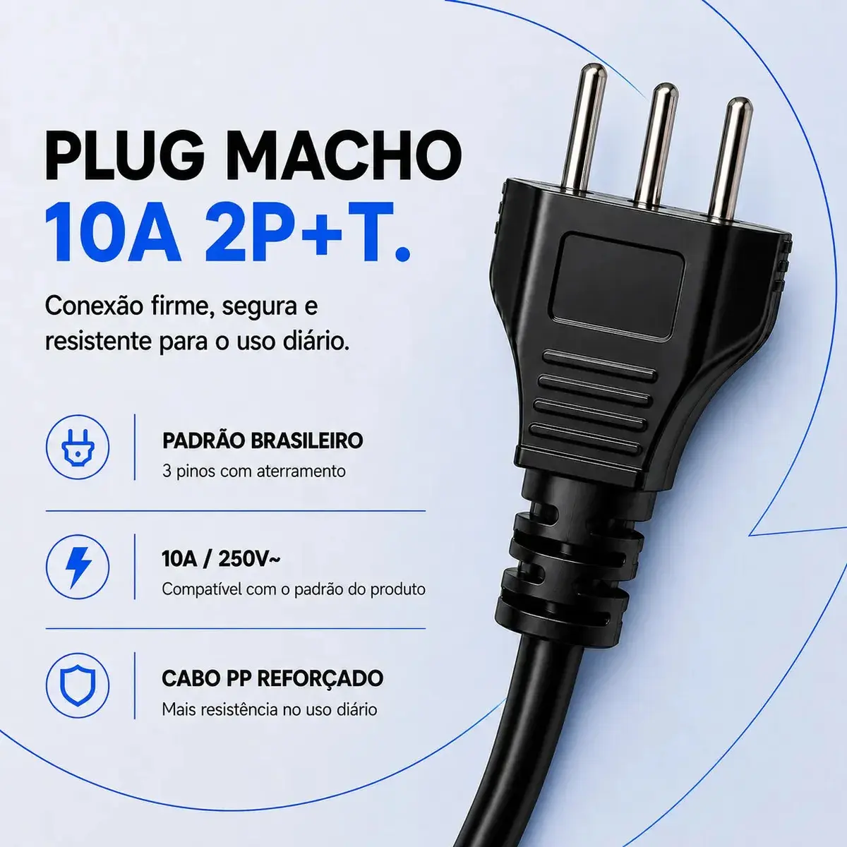Adaptador Tomada 20a P/ 10a Carregador Carro Elétrico Bivolt Two Lef thumbnail 4