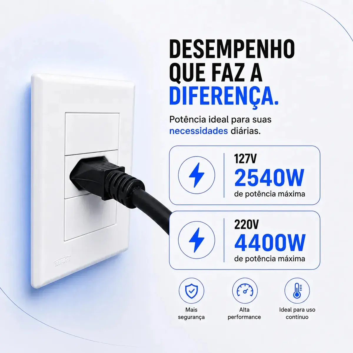 Adaptador Tomada 20a P/ 10a Carregador Carro Elétrico Bivolt Two Lef thumbnail 8