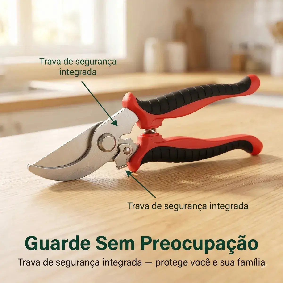 Tesoura Poda Galhos Jardinagem Alicate Profissional Aço Inox - Bondu thumbnail 3