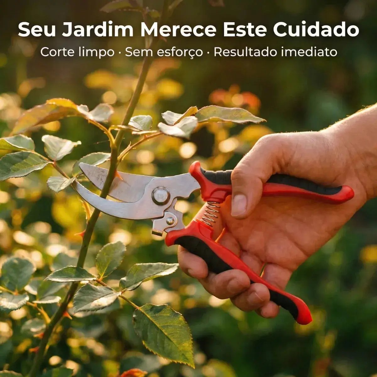 Tesoura Poda Galhos Jardinagem Alicate Profissional Aço Inox - Bondu thumbnail 5