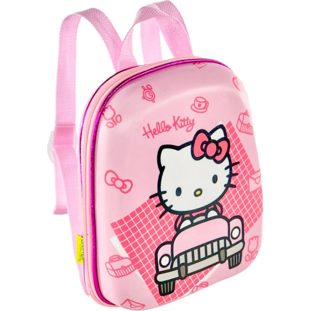 MOCHILA INFANTIL HELLO KITTY CARRO
