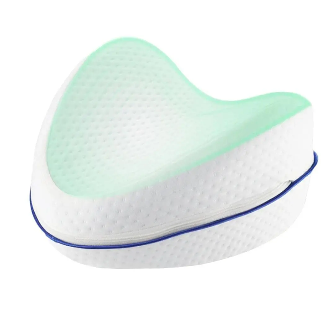 Travesseiro Ortopédico para Pernas "Good Pillow" Espuma Viscoelástica com Ventilação 25x15cm – Ergonomia, Conforto & Alívio de Dores - 1