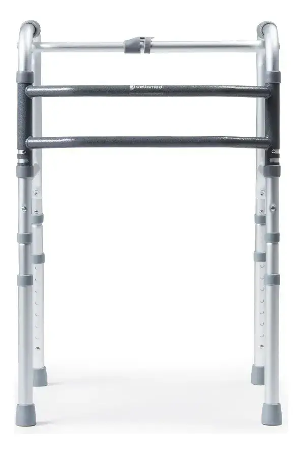 Andador Ortopédico para Idoso Alumínio Dellamed D10 Dobrável 3 Barras até 150 kg thumbnail 2