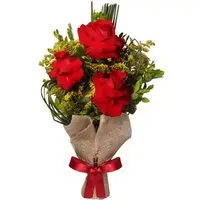 Arranjo 3 Lindas Rosas Vermelhas - 1