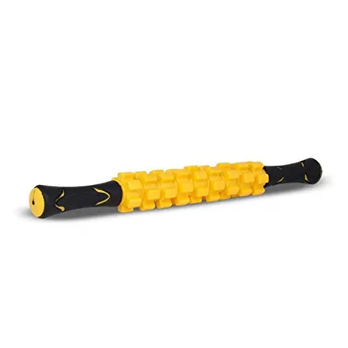 Bastão de Massagem para Liberação Miofascial, Ortho Pauher, Amarelo, Único