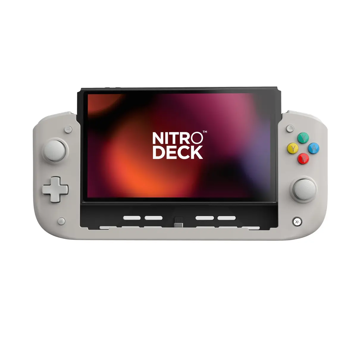 CRKD Nitro Deck - Professional Handheld Deck with Zero Stick Drift for Nintendo Switch and Switch OLED (PAL Grey - Nostalgia Collection) - 1