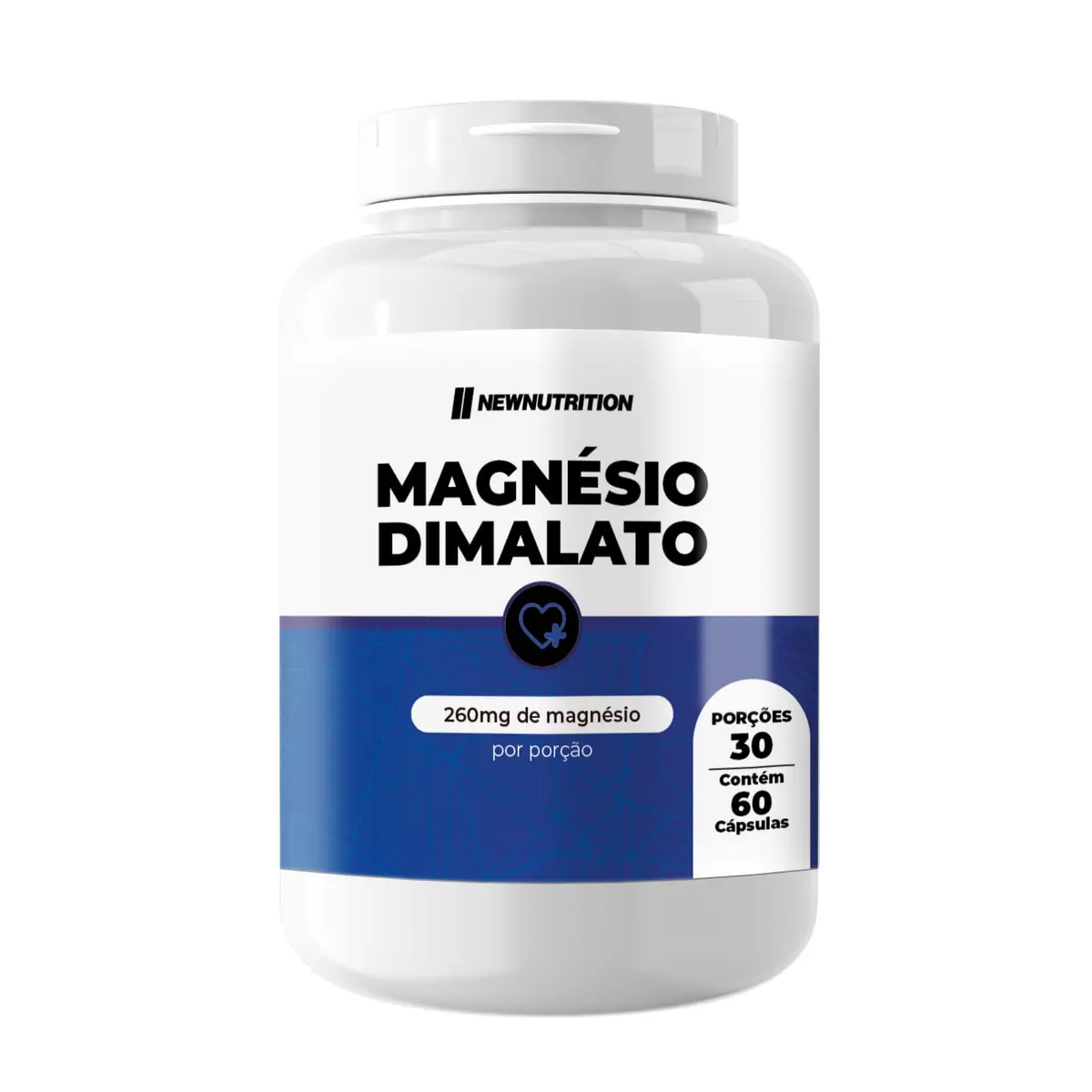 Magnésio Dimalato - 60 Cápsulas, Newnutrition