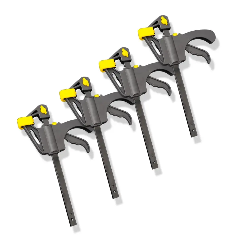 Grampo Sargento Marceneiro Universal Aperto Rapido 6pol. 150mm Tipo F Aperto 63kg Fixação Forte (4)