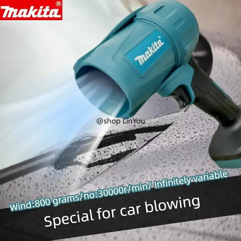 Soprador Turbo Jet Makita 30000RPM, Ventilador Elétrico de 18V, Ferramenta de Limpeza de Carro com Luz e Recarregável - 1