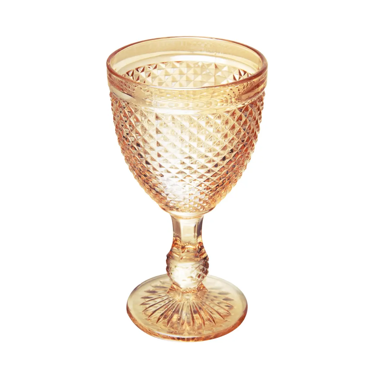 WOLFF - Taça de Água Bico de Jaca 255ml Âmbar Vidro - 1