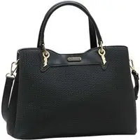Bolsa Feminina Chenson Mão Textura em Mini Elos 3485961 Preto