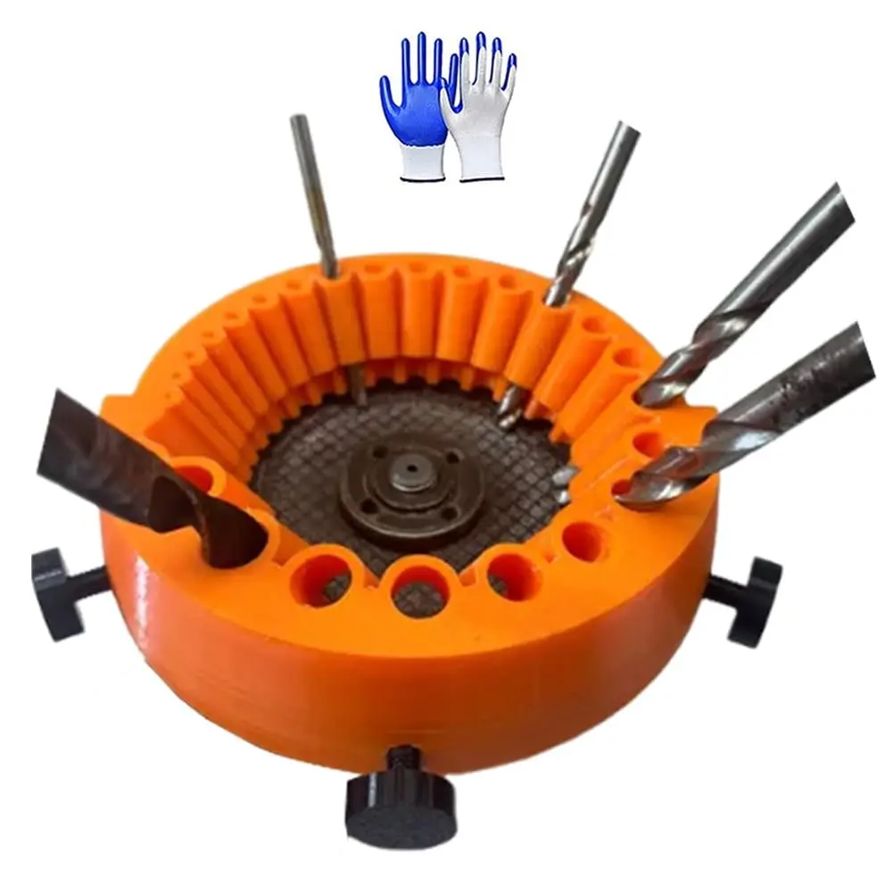 Afiador de brocas, acessório de moagem de broca elétrica, moedor de broca antigo, moedor de ângulo de lâmina gigante para brocas de moagem, brocas de 2 a 13 mm para moagem de 125 mm (1 peça)