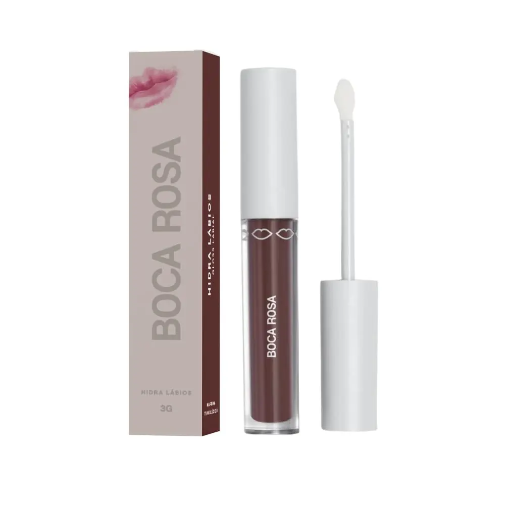 Hidratante Labial Boca Rosa Hidra Lábios, Marrom Translúcido, 3g