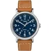 Relógio Weekender com pulseira couro marrom/azul - 1