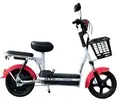 Bicicleta Elétrica 500w 48v Mini Scooter 32km/hr Gts - Único-Branco+Vermelho - 1