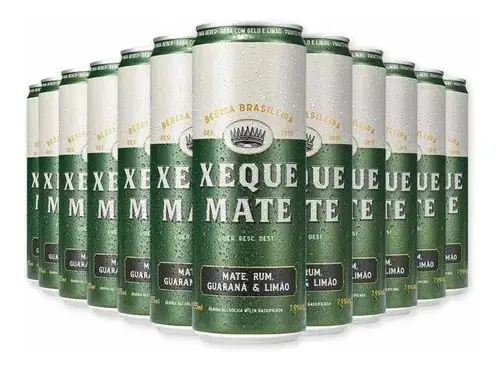 Kit 12 Bebida mista de rum Xeque Mate Draft - 355ml
