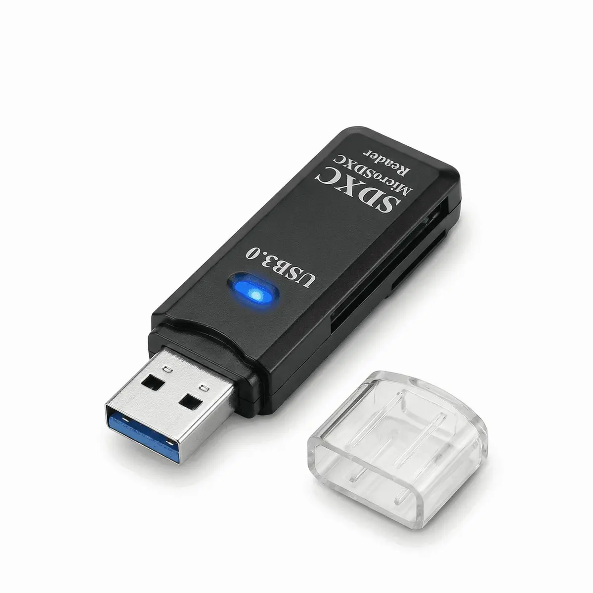 Leitor de Cartão USB 3.0 para Micro SD SDHC SDXC 5Gbps, Adaptador de Alta Velocidade Compatível com Windows, Mac e Linux