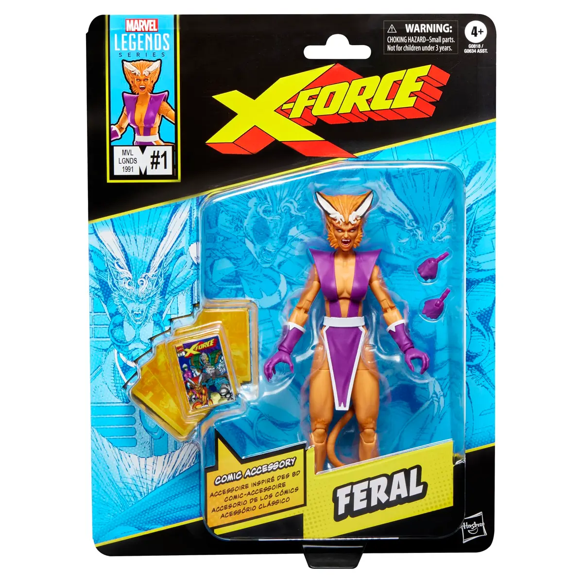 Marvel Legends Series Feral, Figura de Acao de 15 cm