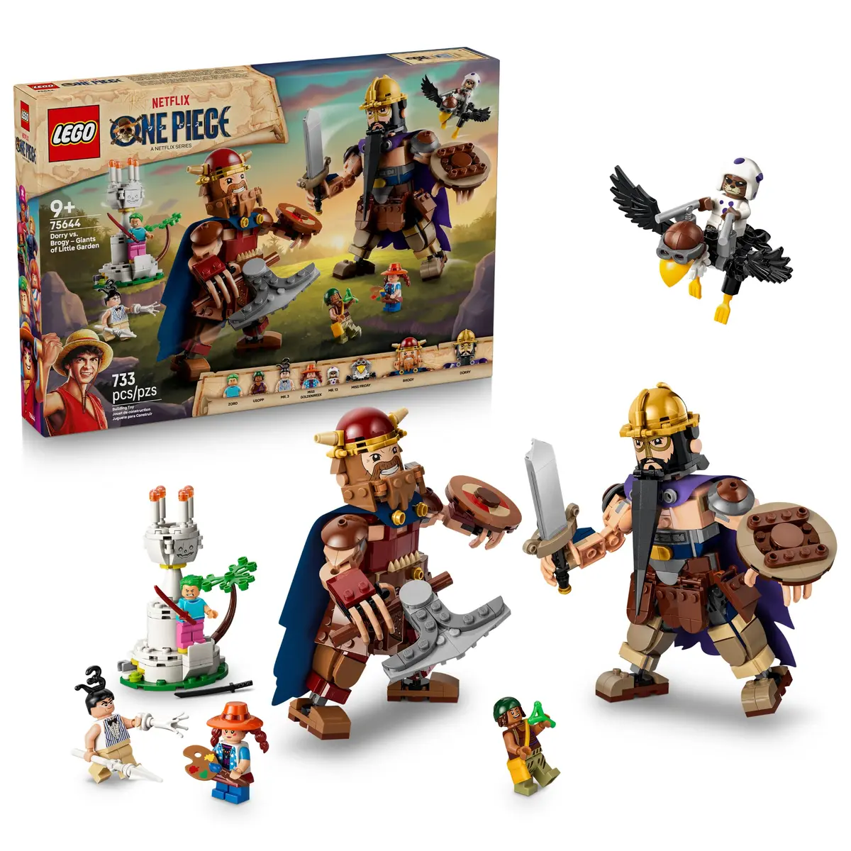 LEGO ONE PIECE Dorry vs. Brogy: Gigantes de Little Garden 75644