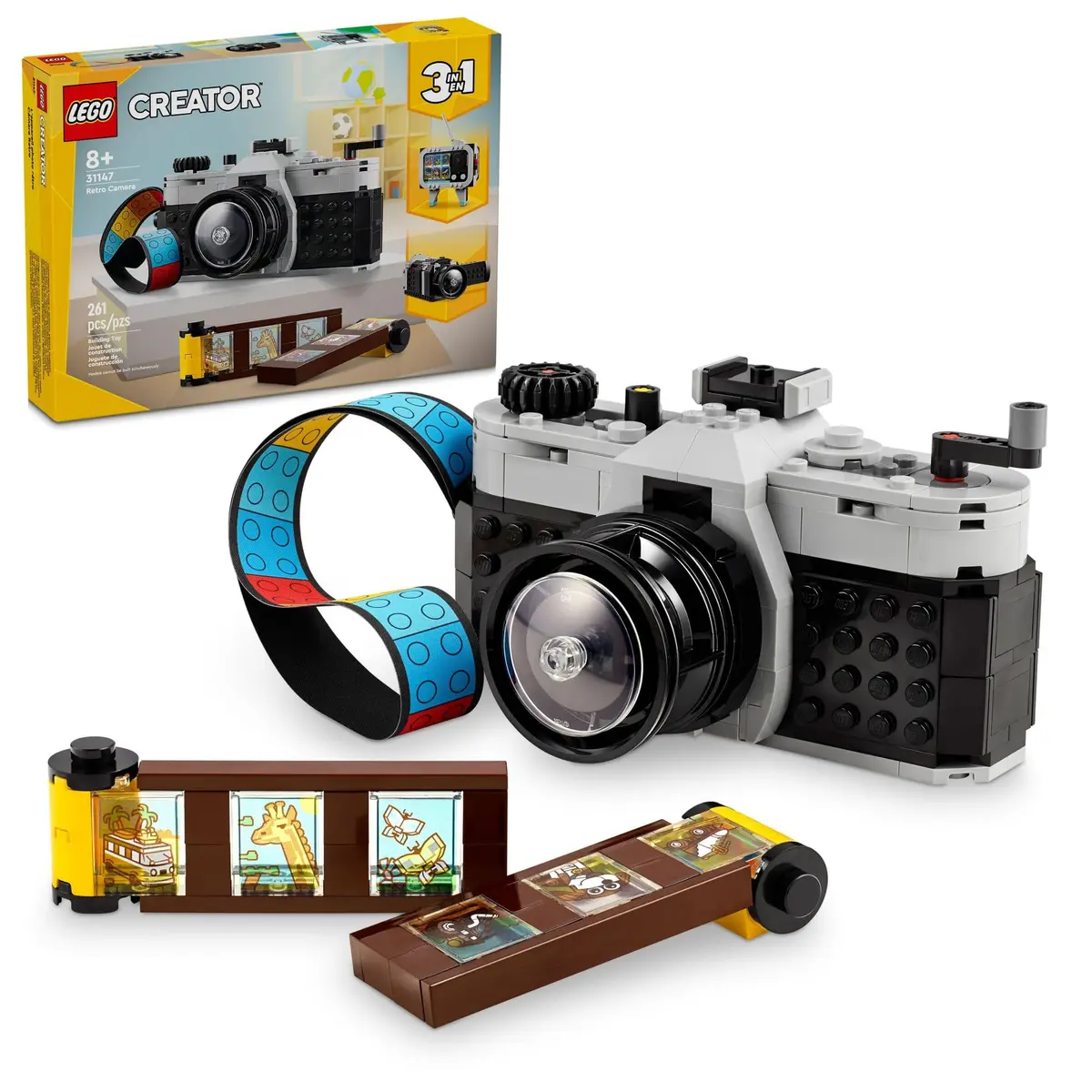 LEGO® Creator 3 em 1 – Câmera Retrô Brinquedos Interativos de Fotografia 31147 - 1