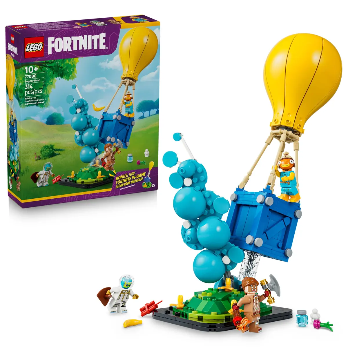 LEGO Fortnite Entrega de Suprimentos 77080 | Brinquedos De Construção Para Meninos E Meninas, Anos 10+, 3 Minifiguras, 314 Peças, Presente Para Gamers - 1