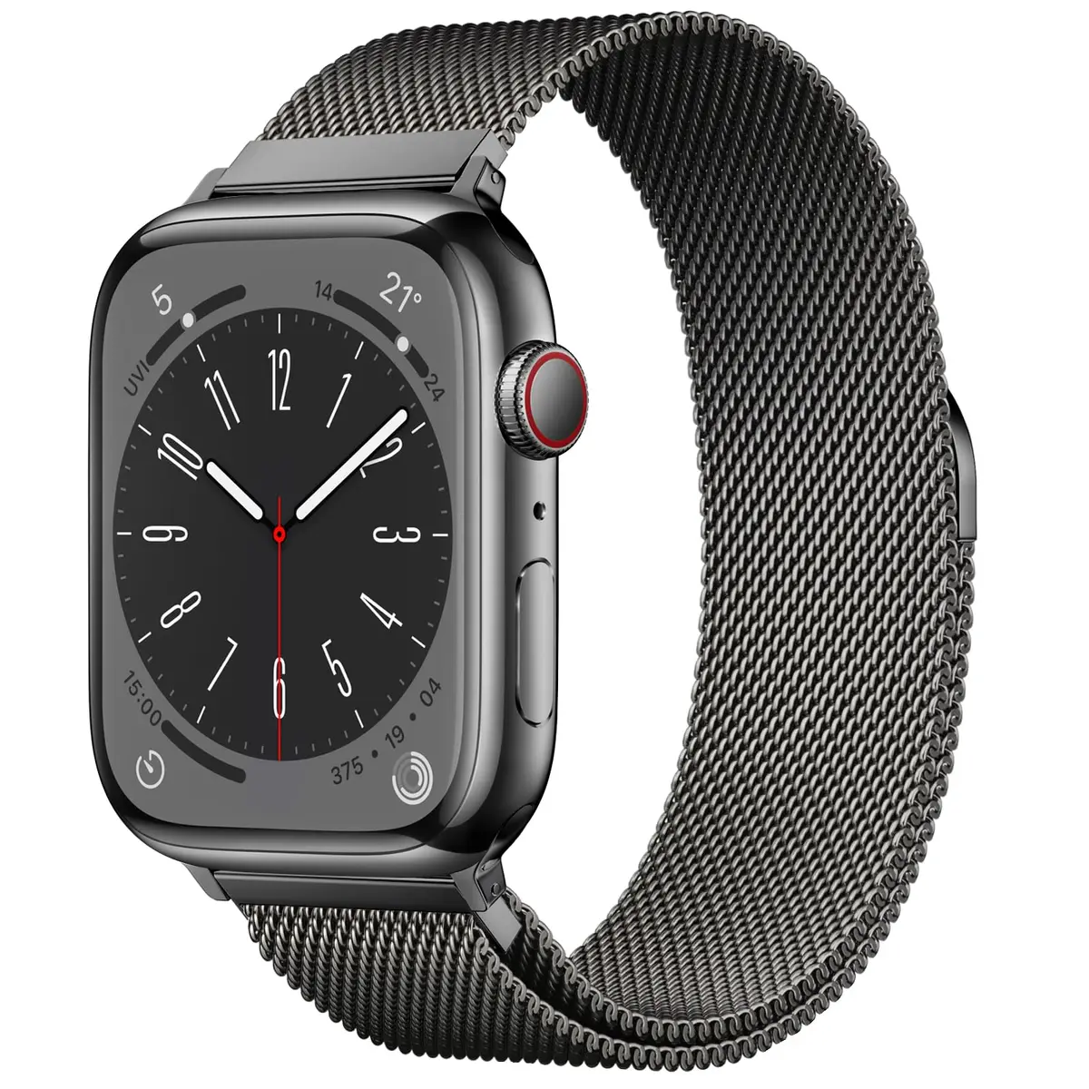 Pulseira BRG de aço inoxidável compatível com Apple Watch de 38 mm 40 mm 41 mm 42 mm 44 mm 45 mm 49 mm, pulseira de substituição com fecho magnético para iWatch Series Ultra 1/2 SE 9 8 7 6 5 4 3 2 1