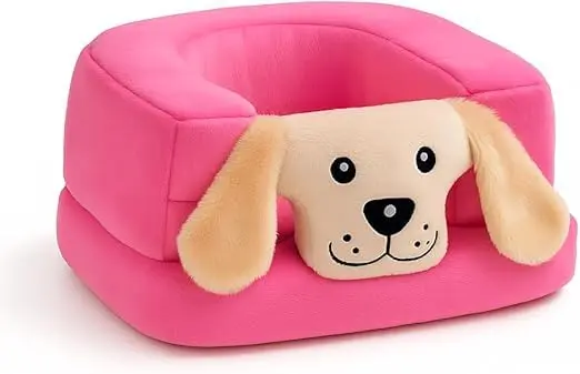 Assento De Bebê Cadeirinha Apoio Confortável Infantil Multiuso (Dog Rosa)