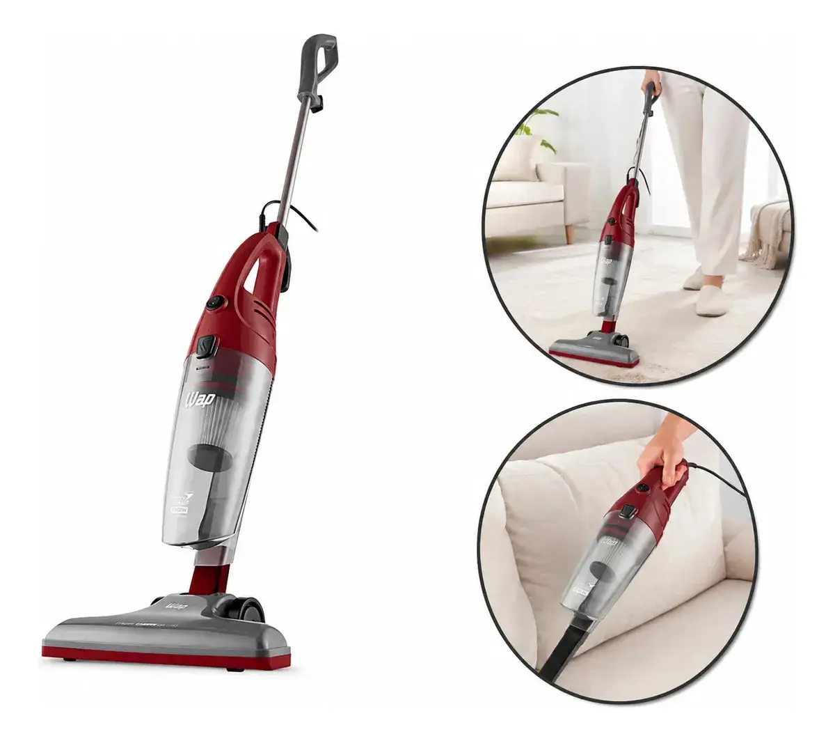 Aspirador de Pó Vertical e Portátil WAP High Speed Plus 1350W 3 em 1 - 1