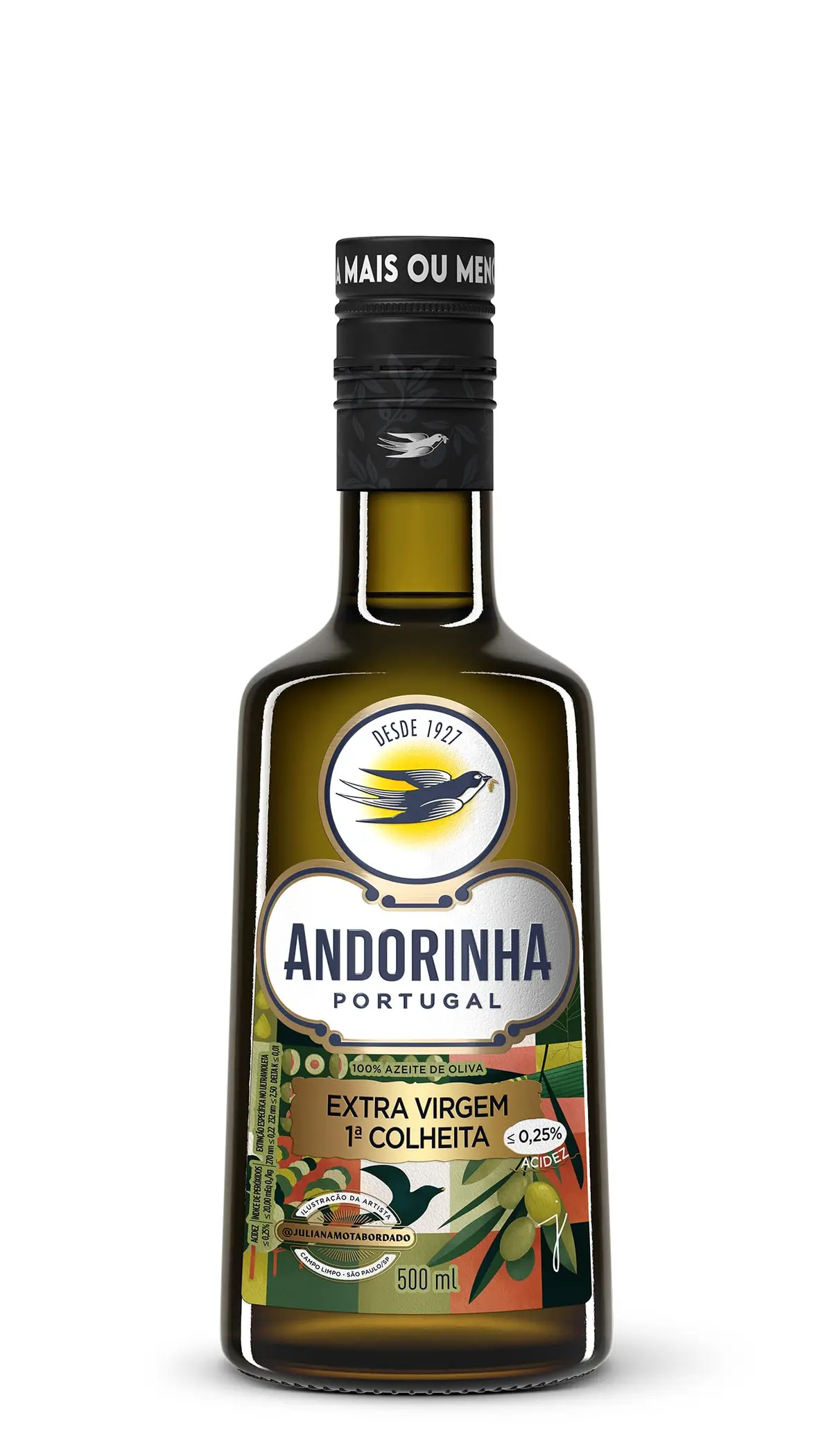 Azeite Extra Virgem Andorinha Primeira Colheita VD 500ml