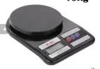 Balança Digital De Cozinha 10kg Alta Precisão Alimento Cor Preta - 1
