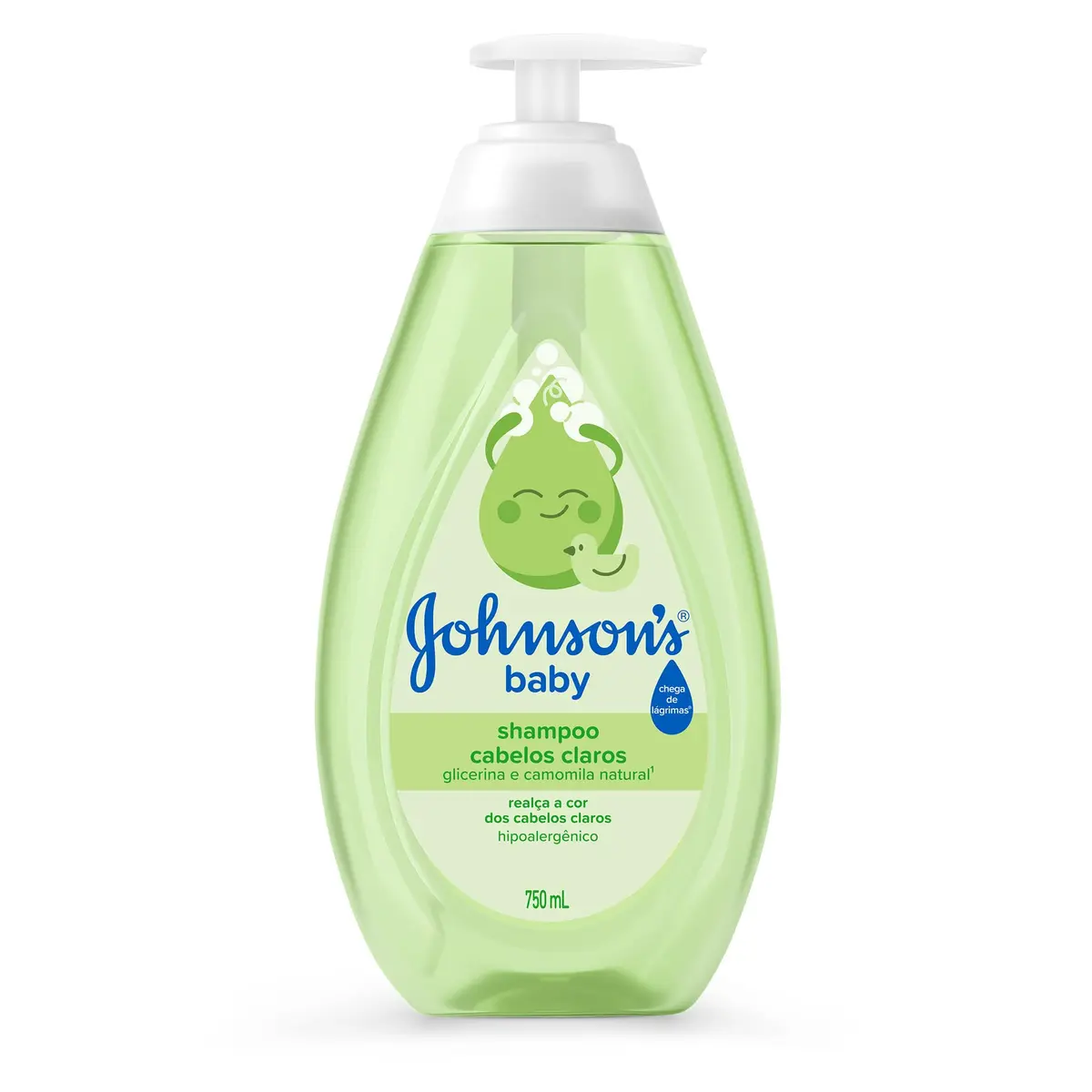 Shampoo Johnson's Baby Cabelos Claros, 750ml | PH Balanceado, Hidratante, Aroma de Camomila - 1