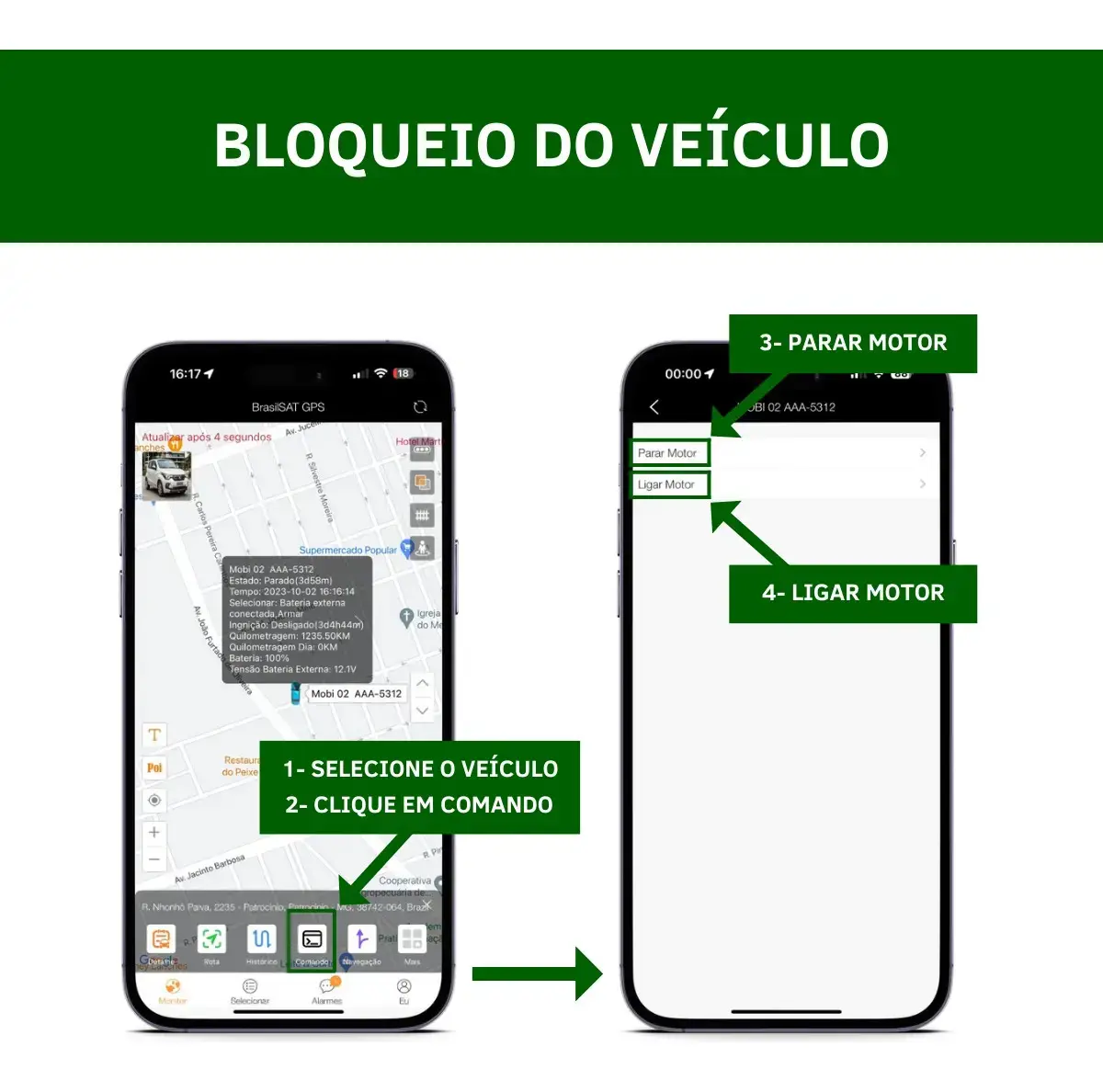 Rastreador GPS Veicular 4G com App em Tempo Real | Ideal para Frotas, Carro, Moto, Caminhão e Veículos Elétricos thumbnail 5