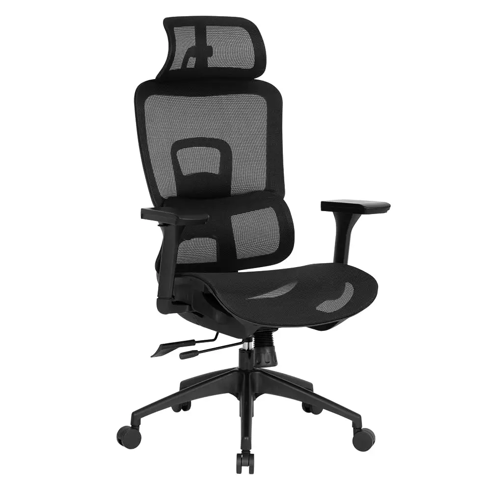 Cadeira Escritório Ergonômica DT3 Valor com revestimento Mesh Spandex™, apoio de cabeça 3D,Braços 4D, Regulagem de altura no encosto, Assento deslizante, Certificada.
