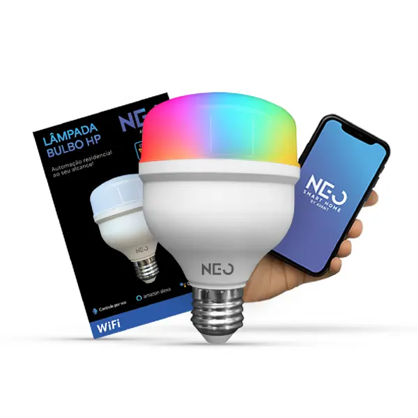 Lampada Led Smart Wi-fi 2.4 GHz Bulbo Hp 20w 2700K/6500K RGB