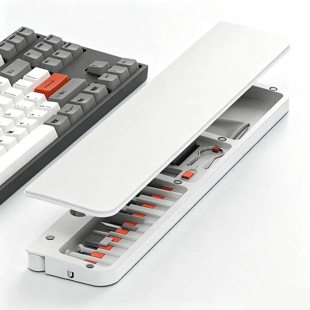 Kit 22 em 1 com Apoio de Pulso e Ferramentas de Limpeza limpa notebook para Teclado, Removedor de Teclas, Escova Multifuncional para Fone, Tela e Celular – Ideal para Teclado Mecânico e Notebook