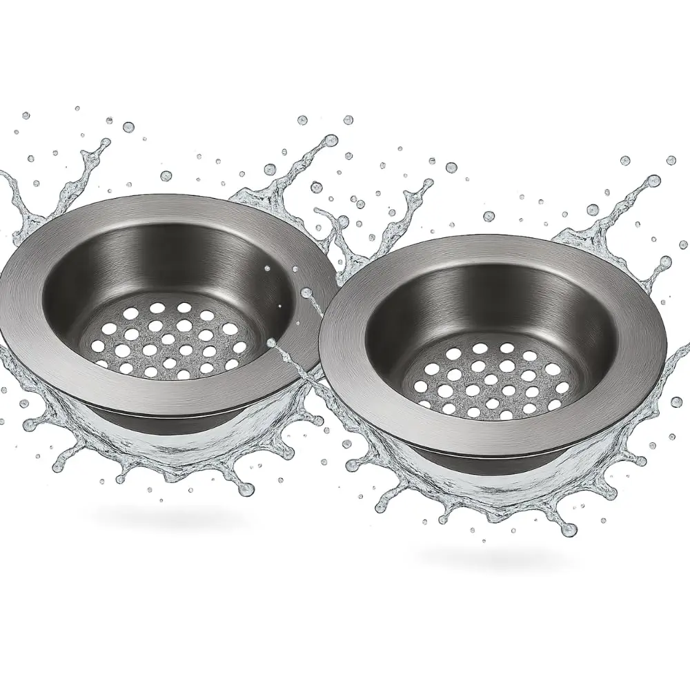 Kit 2 Ralos de Pia Inox 9 cm – Antientupimento, Escoamento Rápido, Resistente à Corrosão – Cozinha, Banheiro e Lavanderia. (2)