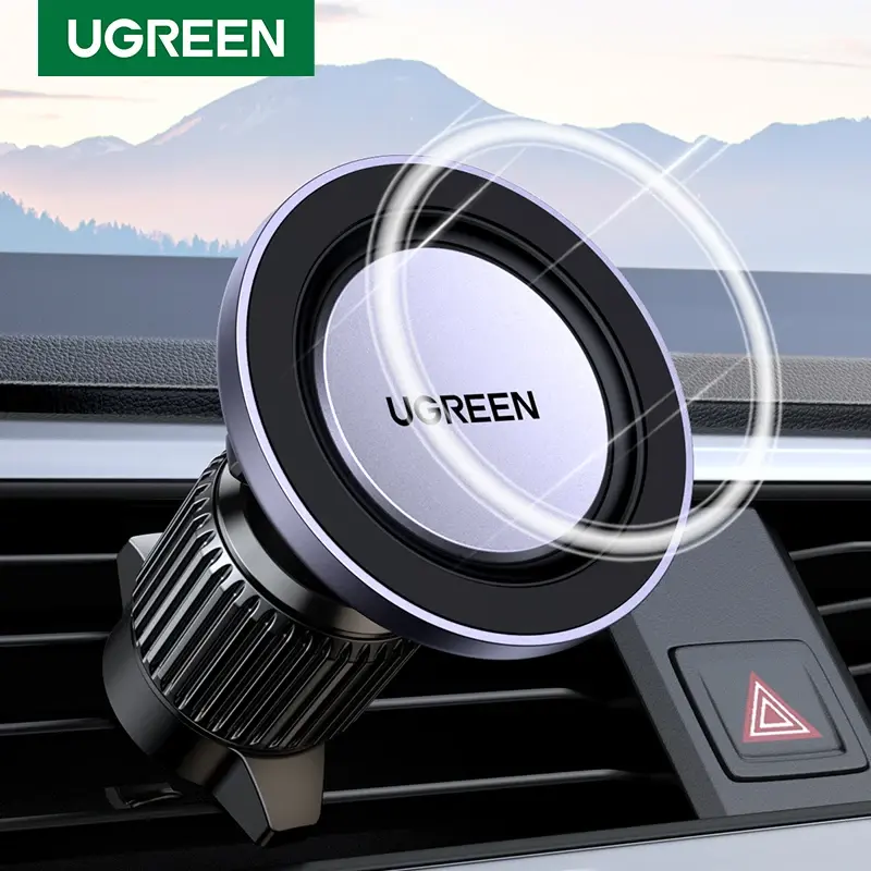 UGREEN-Suporte magnético do telefone do carro, suporte de ventilação de ar com gancho para iphone 14, 13, 12 Pro, xiaomi, samsung, suporte forte do ímã