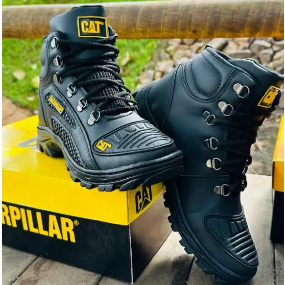 Bota Coturno Masculino CAT Impermeável Palmilha de Gel Promoção - 1