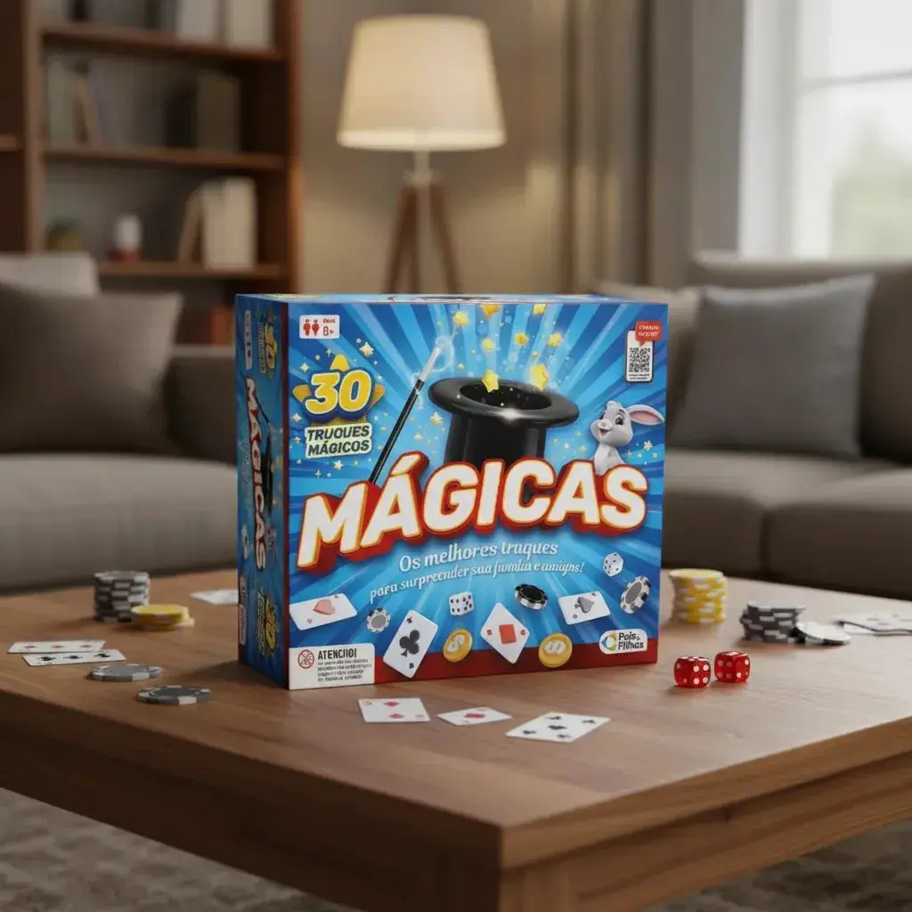 Jogo Mágicas Caixa 30 Truques Cartola Varinha Pais & Filhos 7282 thumbnail 6