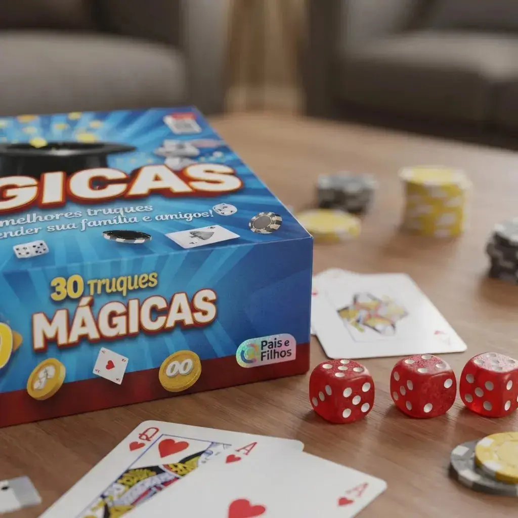 Jogo Mágicas Caixa 30 Truques Cartola Varinha Pais & Filhos 7282 thumbnail 10