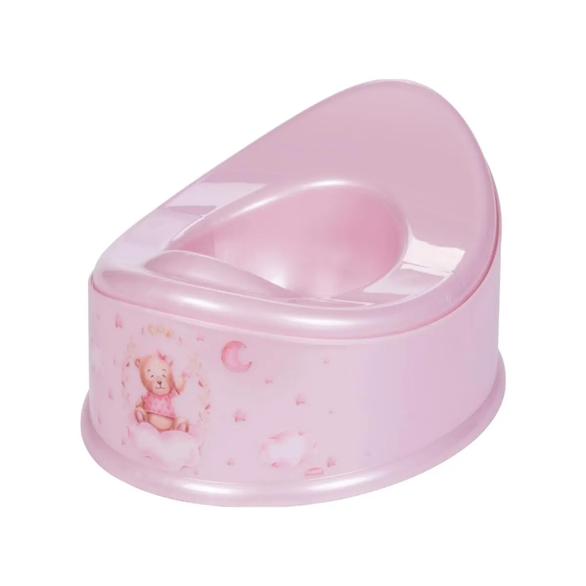 Urinol Plasútil Troninho Infantil Penico Assento Sanitário (Ursa Rosa)