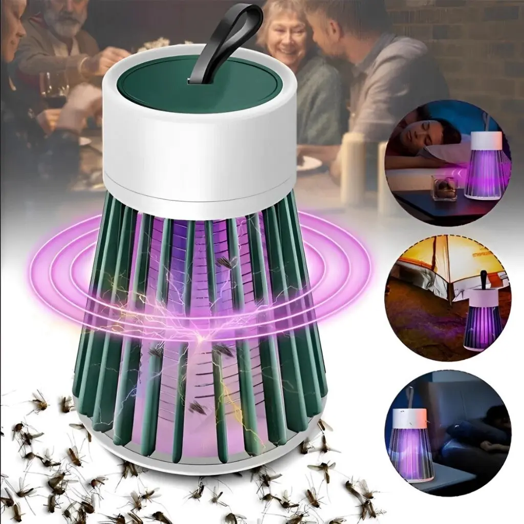 Lâmpada Elétrica Mata-Mosquitos Com Luz UV Usb Armadilha Para Insetos - 1